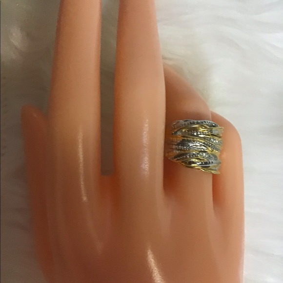 ⭐️⭐️⭐️⭐️1pcs Beautiful keep smiling silver/gold Color ring for a woman - Picture 4 of 7